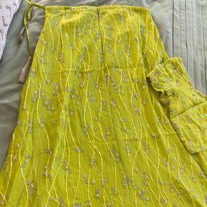 Designer green lehenga choli